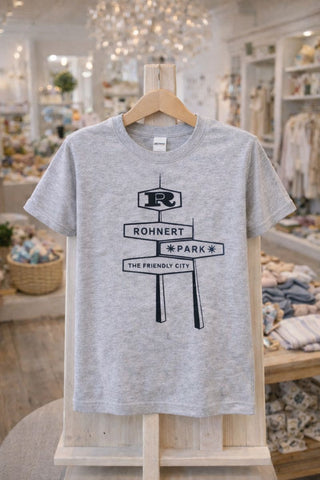 Rohnert Park Friendly City Sign Kids  T-shirt -Athletic Heather