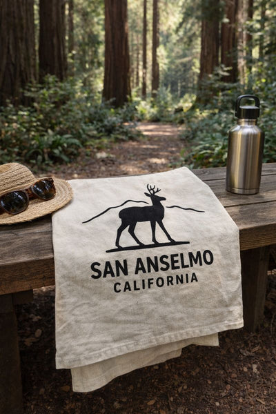 San Anselmo Tea Towel- Organic Flour Sack