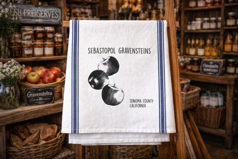 Sebastopol Gravenstein Apple Tea Towel