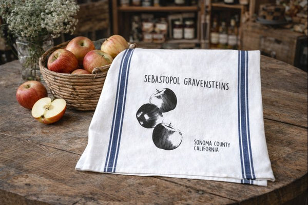 Sebastopol Gravenstein Apple Tea Towel