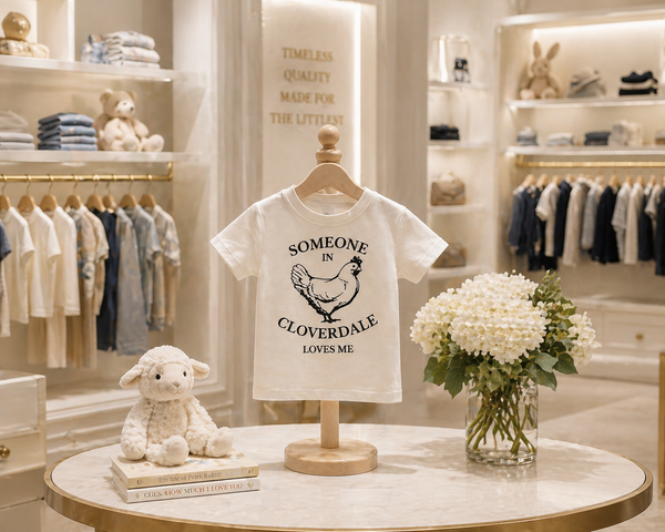 Someone in Cloverdale Loves Me- Toddler T-shirt Natural Color