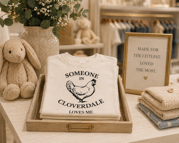 Someone in Cloverdale Loves Me- Toddler T-shirt Natural Color