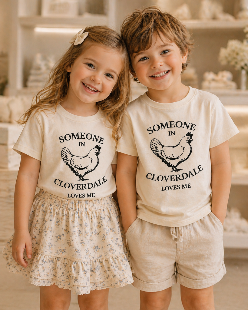Someone in Cloverdale Loves Me- Toddler T-shirt Natural Color