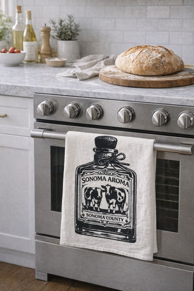 Sonoma Aroma Cow  Flour Sack Tea Towel