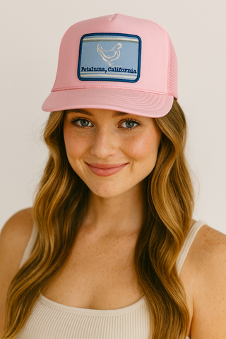 Petaluma Chicken Patch Foam Trucker Hat, Pink