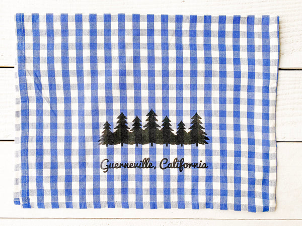 Luma Vintage Guerneville Tea Towel- Blue Gingham