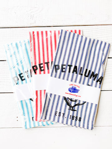 Luma Vintage Petaluma Chicken Tea Towels -Ticking