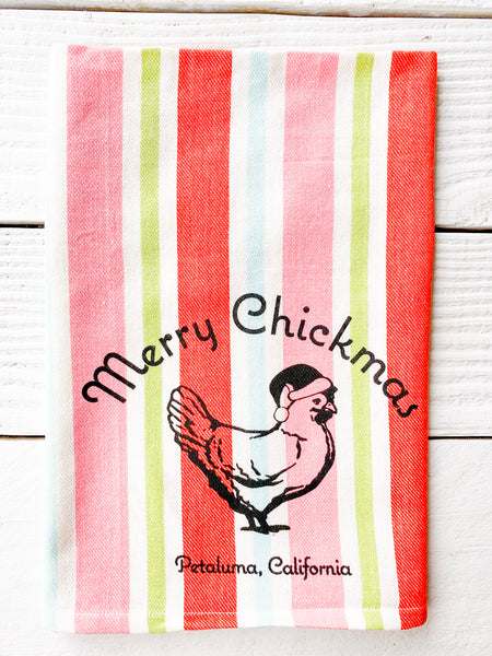 Merry Chickmas Petaluma Luma Vintage - Candy Stripe