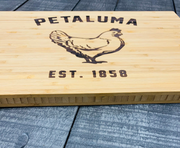 Bamboo Cutting Board with Petaluma Chicken