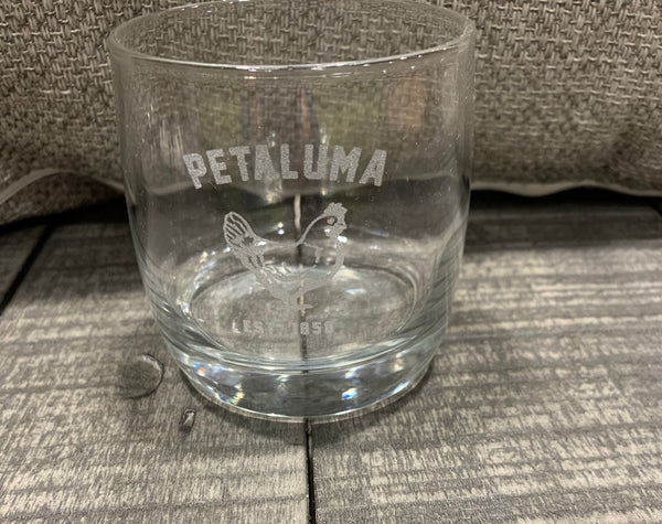 Petaluma Chicken Whiskey Glass 10 oz