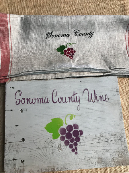 Sonoma County Wine Sign-Reclaimed Wood