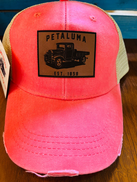 Petaluma Trucker Hat, Pink Salmon