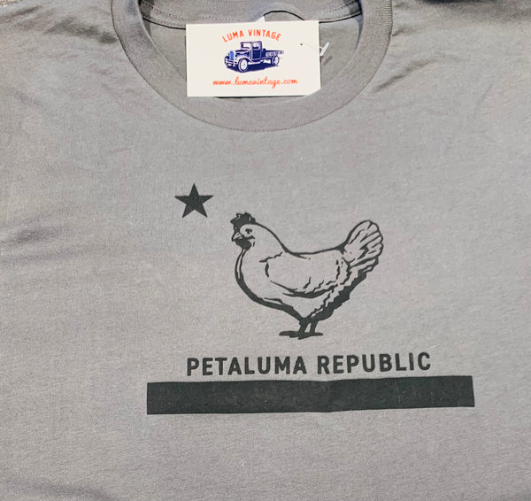 Men’s T-shirt with Petaluma Republic logo