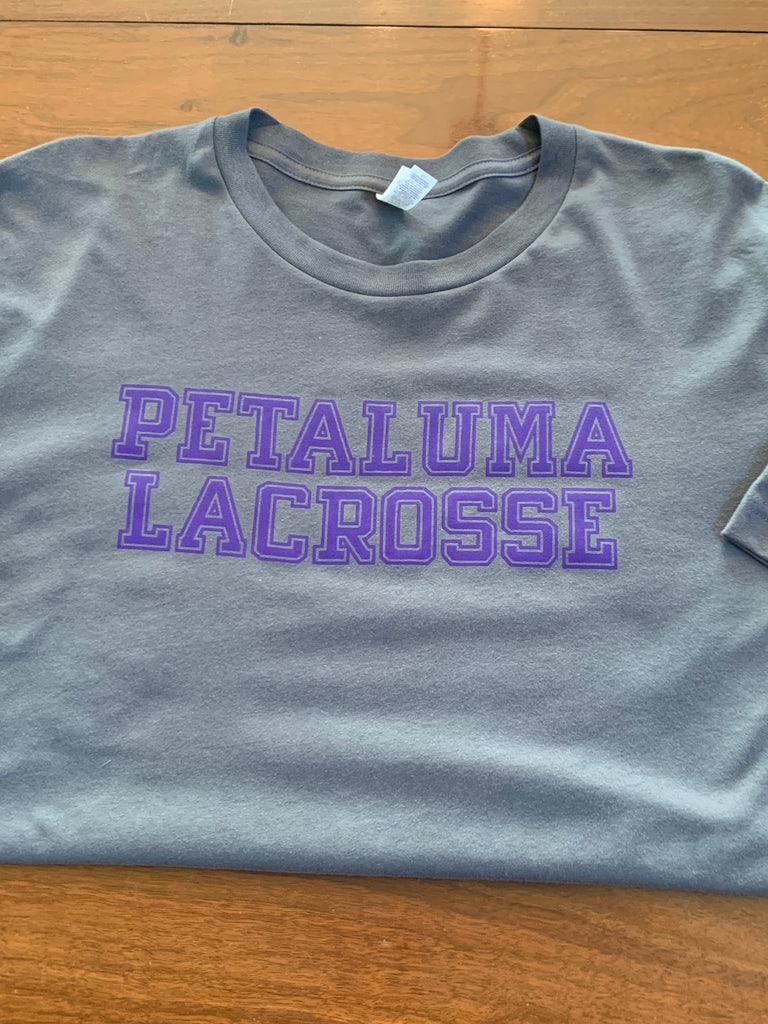 Petaluma Lacrosse  Crewneck- Athletic Grey