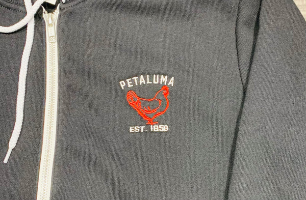 Black Luma Vintage  Sweatshirt Chicken Logo on the Front-Hoodie