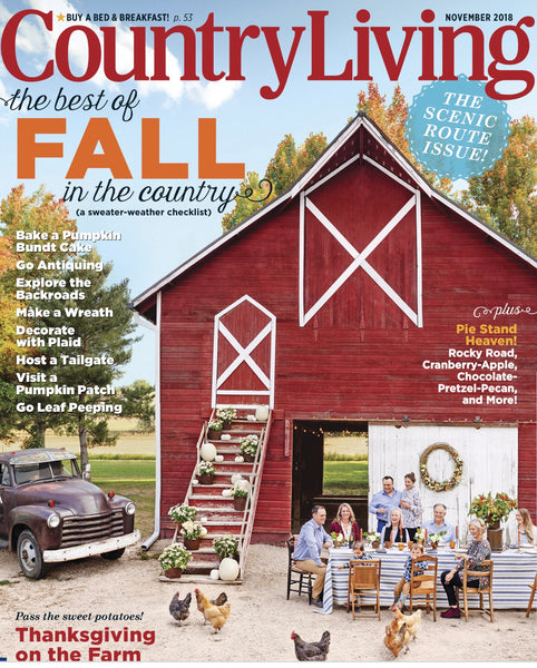Embroidered Petaluma Red Truck Pillow Cover- As Seen in Country Living Magazine