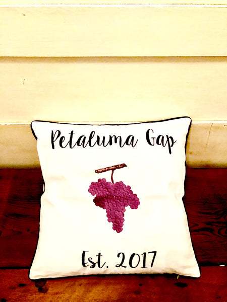 Embroidered Petaluma Gap Pillow Cover- Luma Vintage