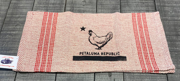 Petaluma Republic Tea Towel -Red Rustic