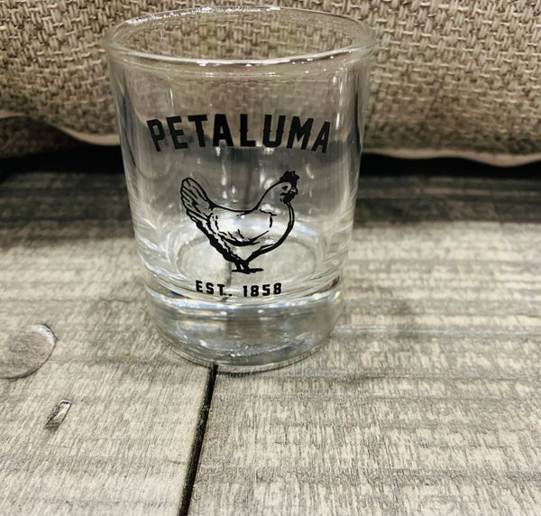 3.5 oz Petaluma Chicken Shot Glasses