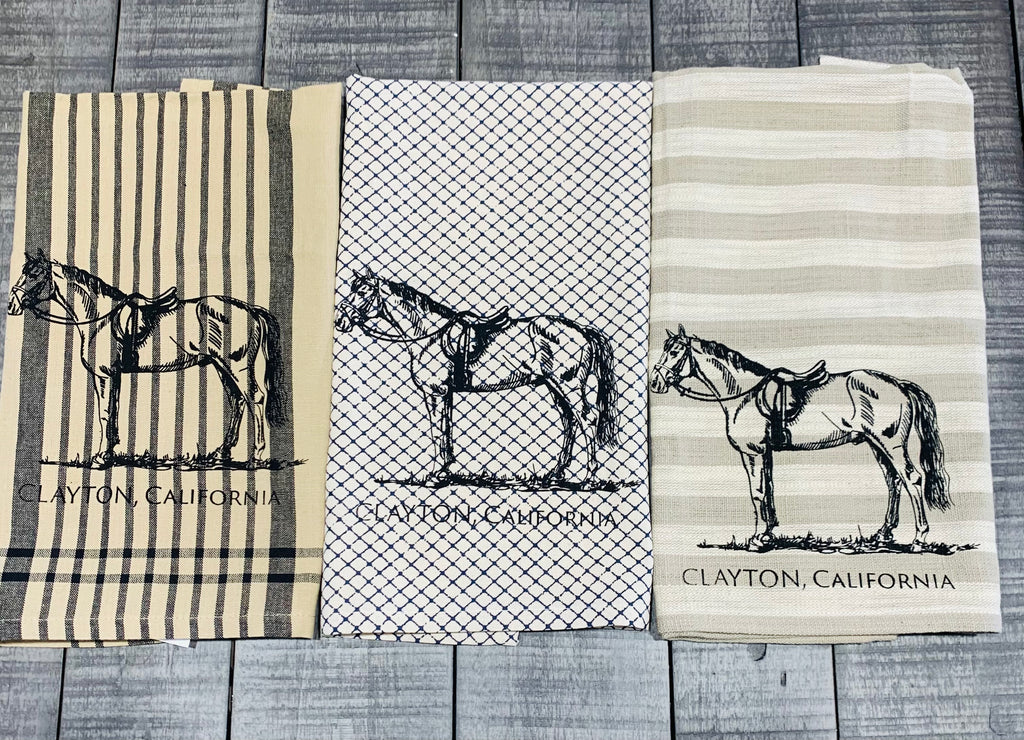Clayton Horse  Tea Towel -Assorted Colors