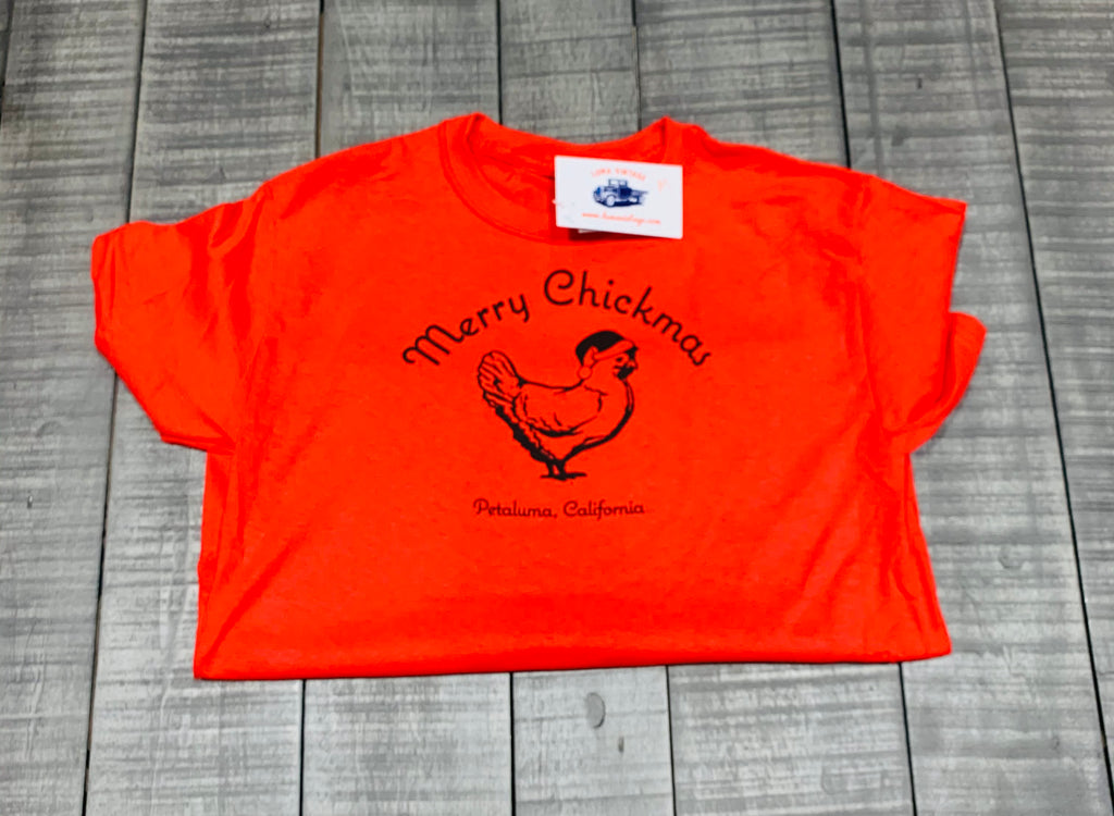 Merry Chickmas Kids  T-shirt -Gildan