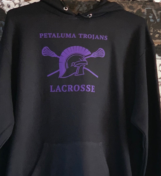 Petaluma Lacrosse Black Champion Hoodie