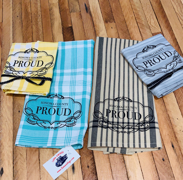 Luma Vintage Sonoma County Proud Tea Towel