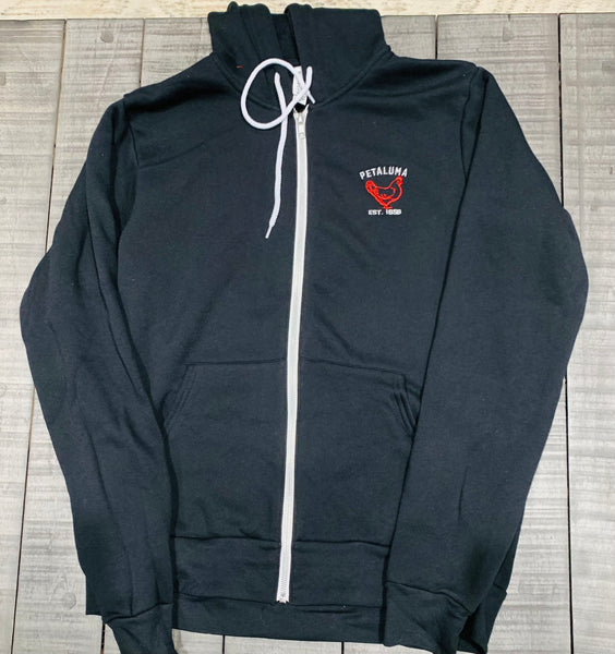 Black Luma Vintage  Sweatshirt Chicken Logo on the Front-Hoodie