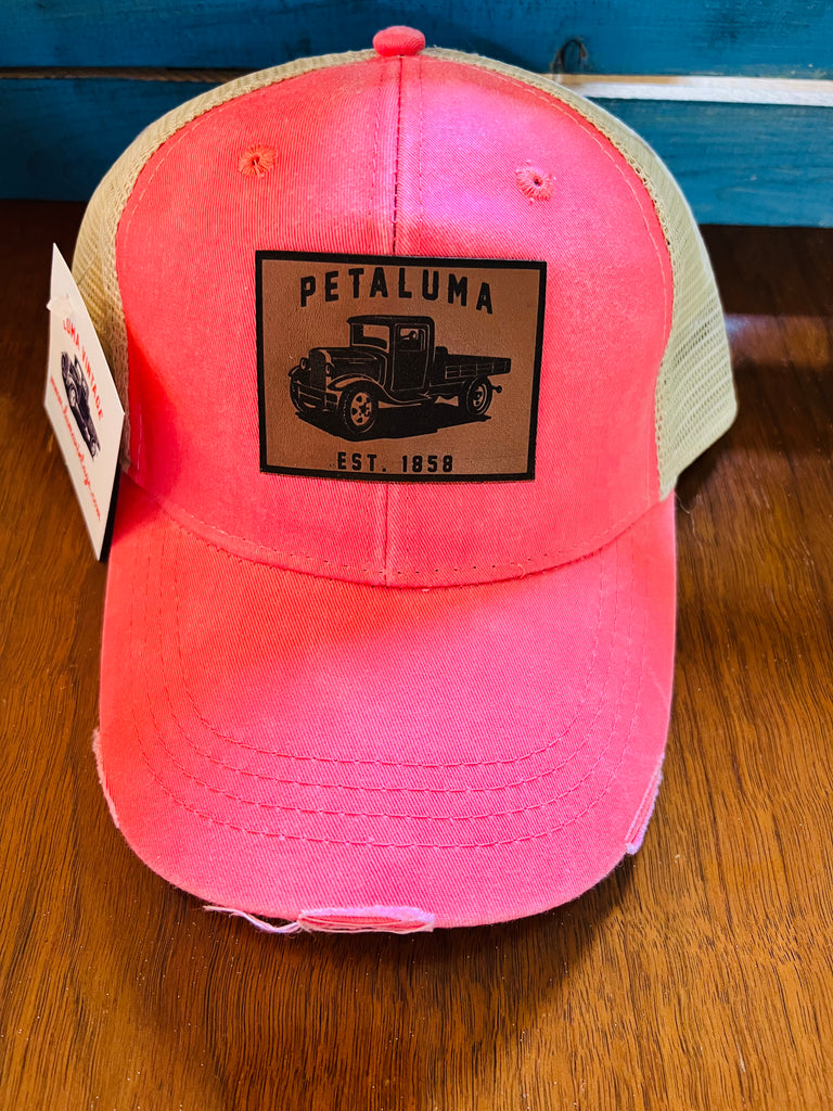 Petaluma Trucker Hat, Pink Salmon